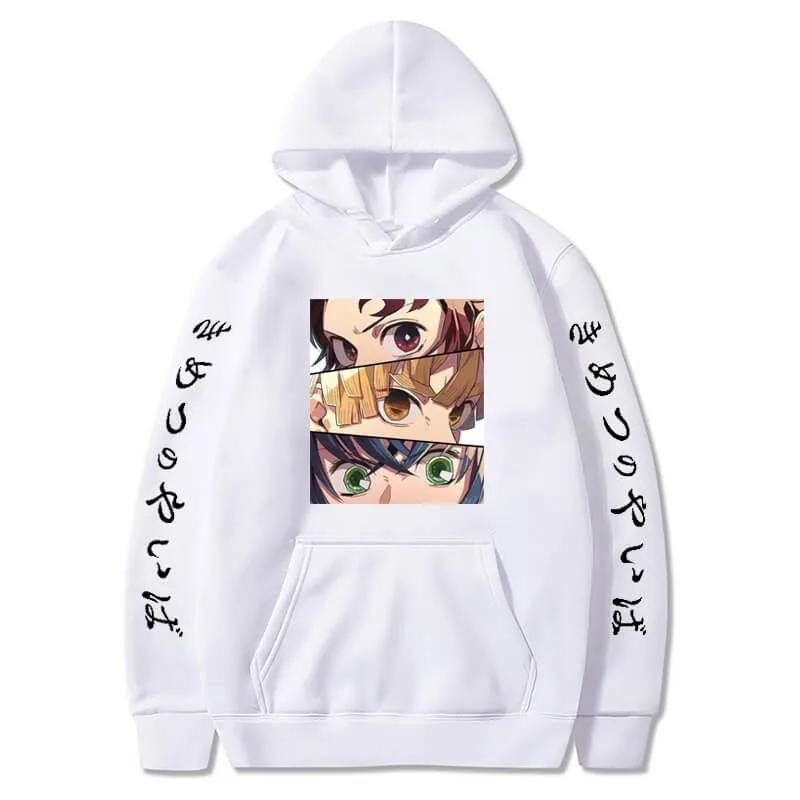 Harajuku Demon Slayer Plus Size Hoodie Kamado Nezuko Graphic Print Women Hoodies Long Sleeve Fashion Women Streetwear