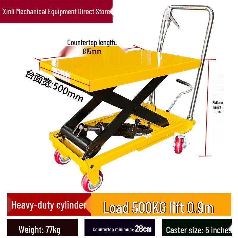 Xinli Mobile Electric Lift: Manual Hydraulic Platform Truck