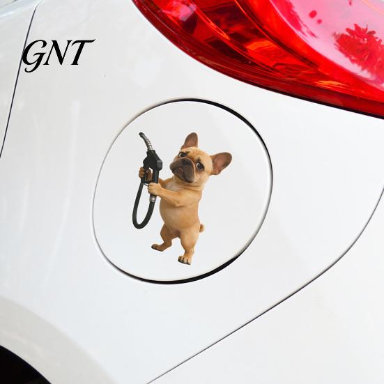 Trucks Fuel Cap Sticker Fun Sticker, Cute Dog Cat Mouse Car Animal Waterproof Self Adhesive Decal for Cars Windows Tailgate