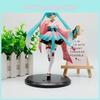 ПВХ модель-украшение Hatsune Miku с длинными волосами в кимоно для коллекционеров и декора