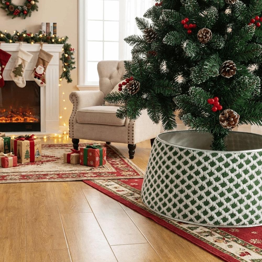 Durable Tree Bottom Decoration Round Tree Base Cover Christmas Tree Collar Party Props