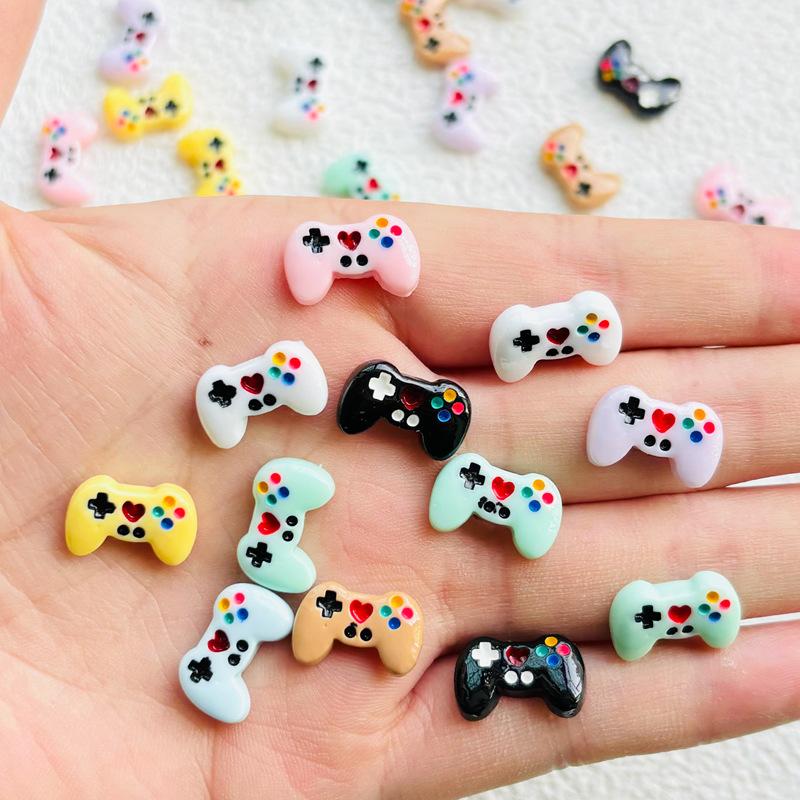 30 Pcs New Kawaii Cartoon Game Console Handle Resin Scrapbook Diy Decorative Hair Clip, Pendant Jewelry Manicure Accessories A69