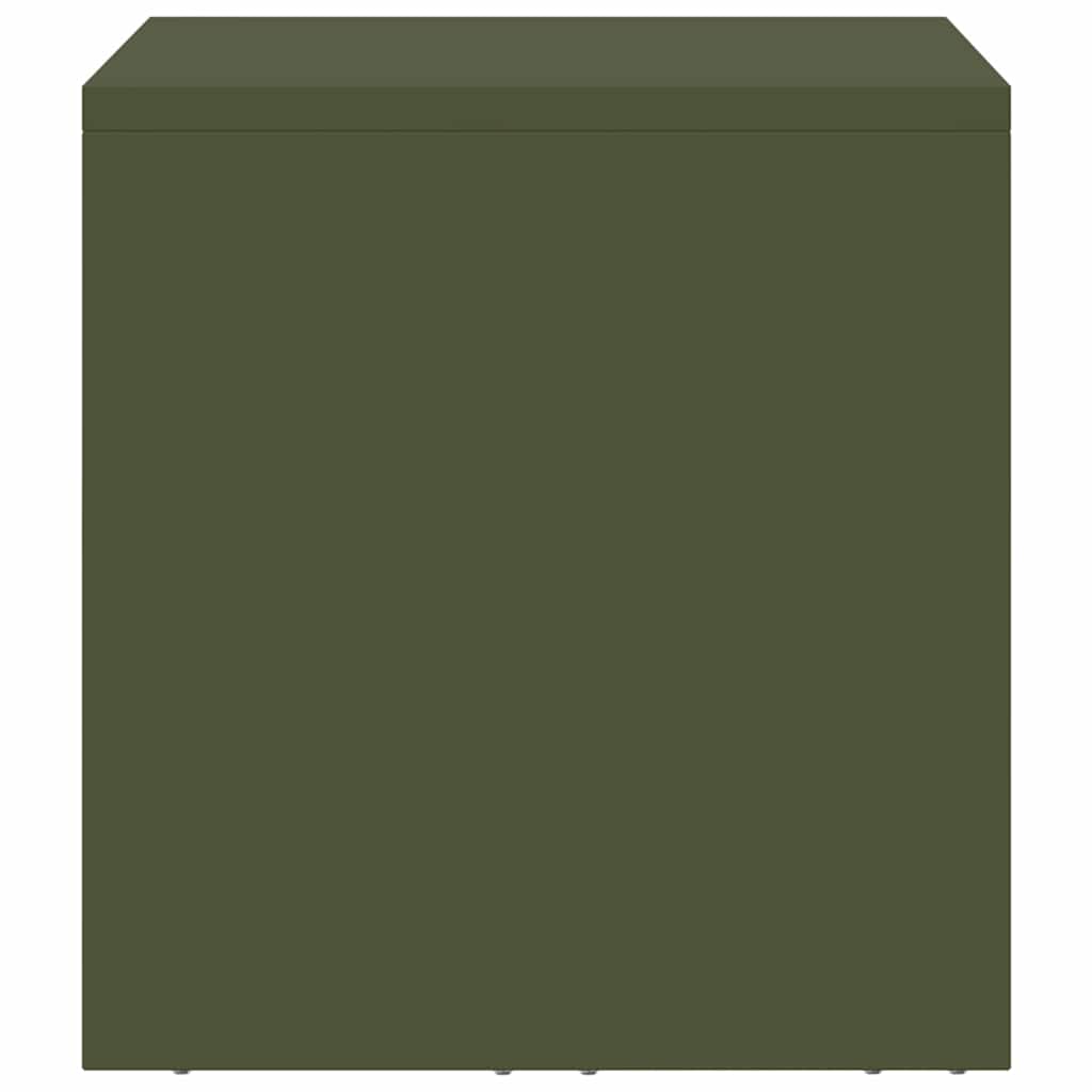 Wall Mounted Garage Cabinet with Gas Spring Door Olive Green