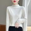 Женский кашемировый свитер Qinghe Cashmere 30% Кашемир 70% Шерсть Осенне-зимний кашемировый пуловер Мягкий и теплый