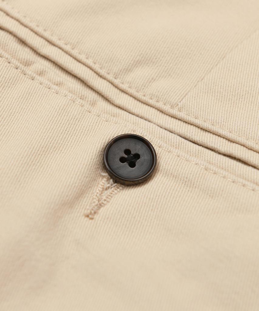 YALE Premium Vintage One-Pleat Coin Pocket Regular Chino Pants_Light Beige