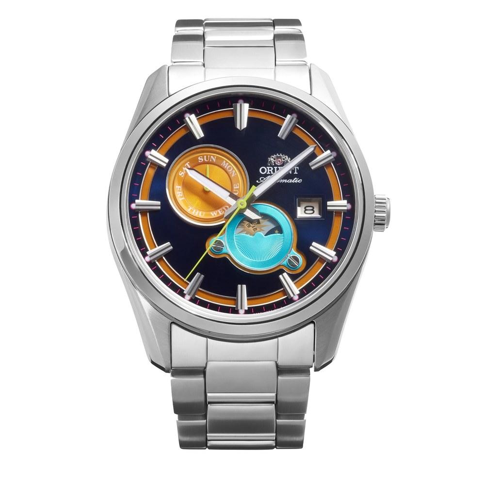 Orient Лимитированная серия Автоматические наручные часы RN-AK0316L Механические с индикатором фаз Луны и Солнца Мужские Многоцветные