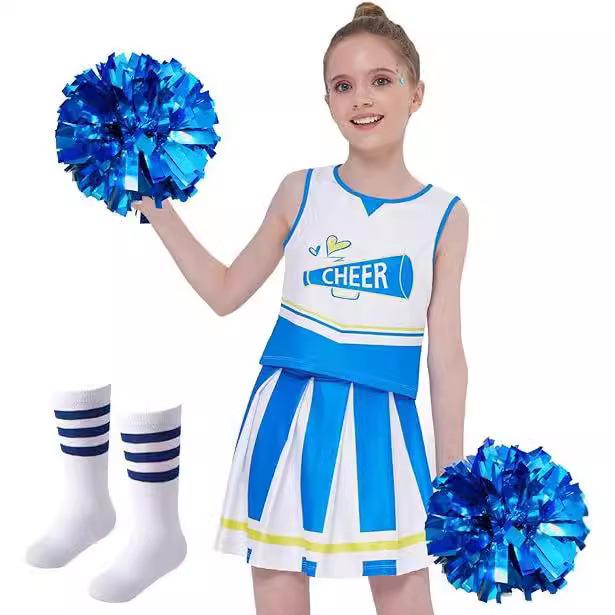 Girls Cheerleading Outfit Set for Football Games and Stage Performances