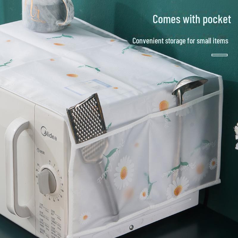 Водонепроницаемый чехол для микроволновой печи из хлопка и льна - Универсальный размер для электрических печей, Маслостойкий и Прочный. KTY