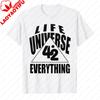 The Hitchhikers Guide To The Galaxy 42 Life Universe Everything Summer TShirt Unisexs WoUINISEXs Casual Graphic Tee Shortsleev