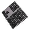  308 35 Keys Numeric Keypad Rechargeable Wireless   Thin Keyboard Compatible with   5.0(Black )