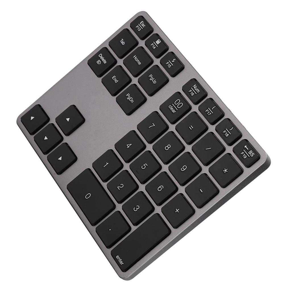308 35 Keys Numeric Keypad Rechargeable Wireless Thin Keyboard Compatible with 5.0(Black )