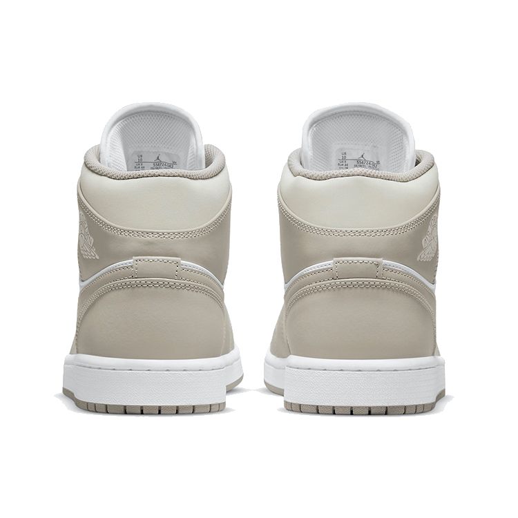 Мужские кроссовки Air Jordan 1 Mid College Grey Light-Bone White 554724-082