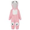 Toddler Animal Jumpsuit Cute Cartoon Hooded 3D Tail Zip Up Long Sleeve Home Casual
