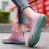 Fashion Fashion Women's Rain Shoes Low Top Waterproof Shoes  Non-slip Thick Soled Rain Boots for Women