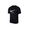Short Sleeve Logo Graphic Sports Tee Men Tops Black AQ6848-010
