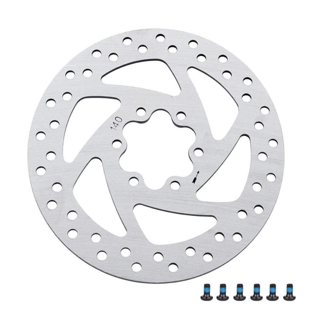 Six-Bolt Disc Brake Rotor for Mountain Bikes Oil Brake System Heat Dissipation Durable