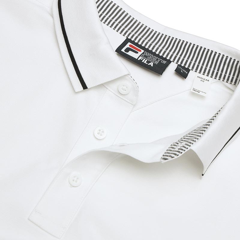 FILA Polo Shirt Men's Standard White F11M448105FWT
