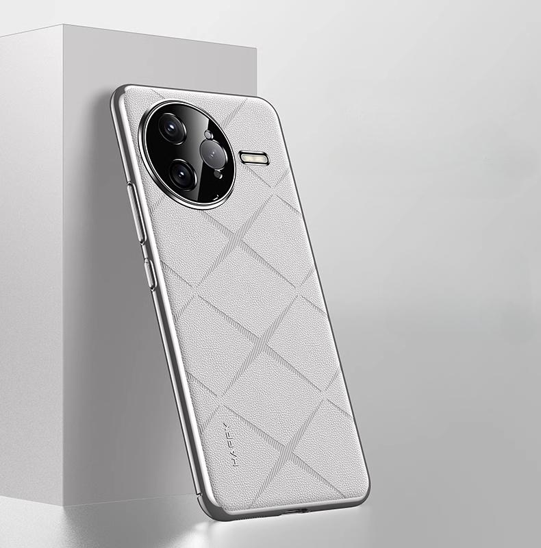Ударопрочный кожаный чехол для телефона POCO F7 Pro F7 Ultra Plating Camera Lens Ptotection Hard Bumper Shell для POCO F7Ultra F7Pro
