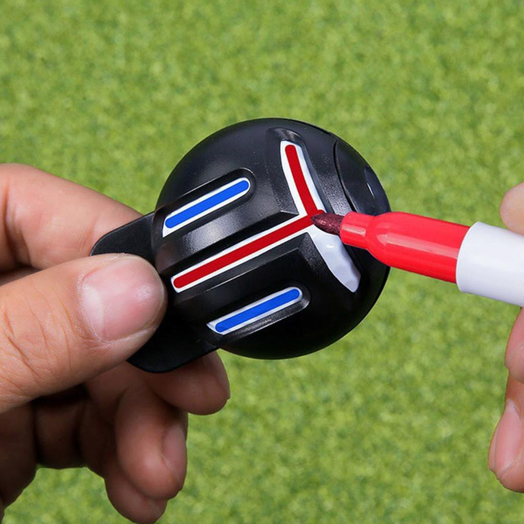 Маркер линий для гольфа с ручкой Водонепроницаемый маркер линий Инструмент для выравнивания патта Маркер для позиционирования патта Простота использования