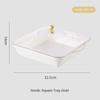 Transparent Buffet Food Tray Large Capacity Storage Box New Fruit Plate  Desktop Storage