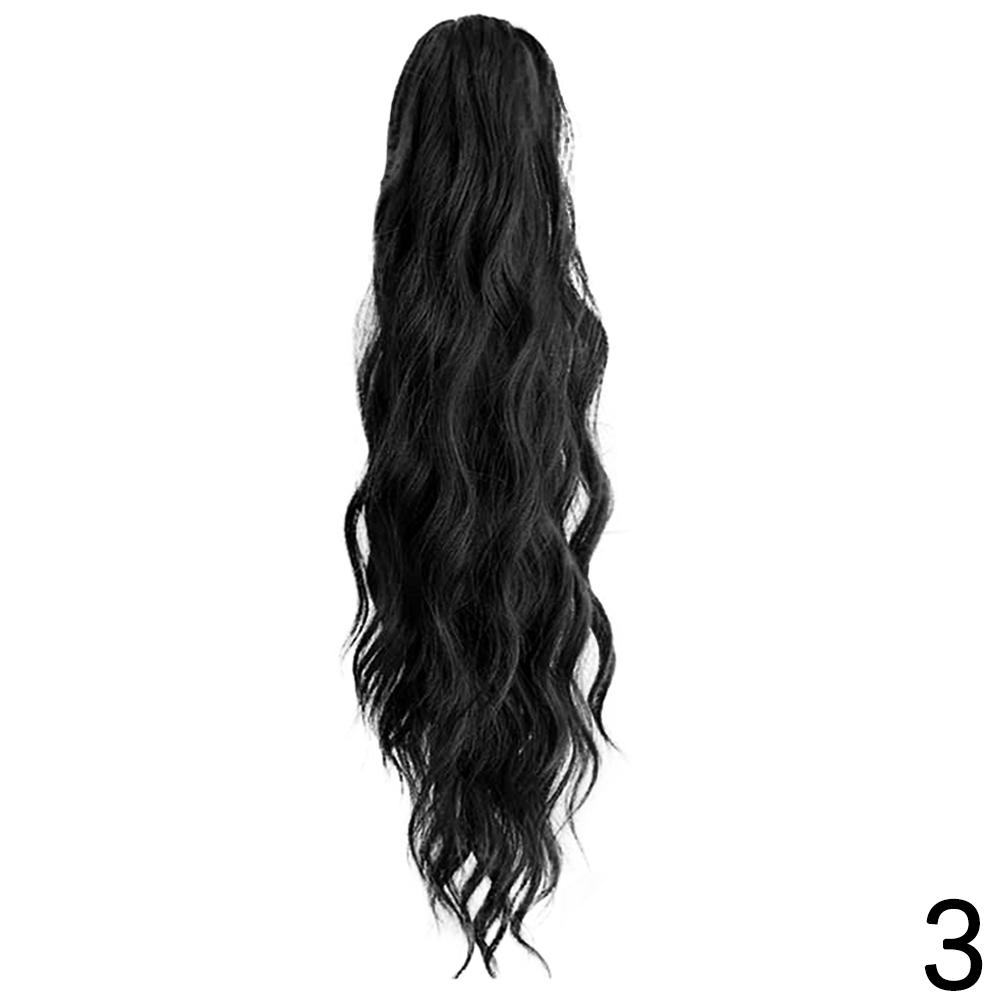 Synthetic Long Wavy Claw In Ponytail Extension Natural Ponytail Mutiple Color To Choose For Women Daily Wear