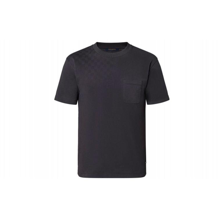 LOUIS VUITTON New Quarterly Products Of LV T-Shirts Men's Black Crew Neck Moderate Straight Fit 1A99YY