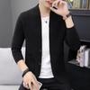 Spring and Autumn Men's Cardigan Casual Sweater Solid Color Cardigan Jacket