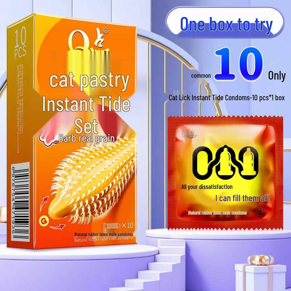 Q-Point Ultra-Thin 001 Long-Lasting Pleasure Delay Condoms with Hyaluronic Acid