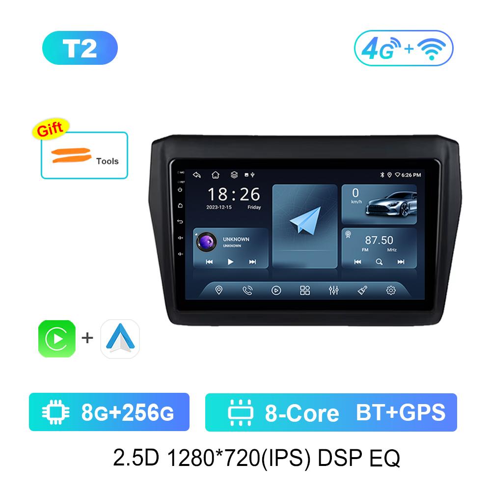 Android Car Radio Multimedia Video Player для Suzuki Swift 2017 2018 - 2019 GPS-навигация Bluetooth 4G WiFi GPS-навигация