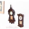 Movable Pendulum Dollhouse Wall Clock Wooden Design Pendulum Clock  Study Room Decor