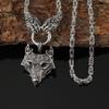 Винтажный Подвеска-Ожерелье с Когтем Медведя и Головой Волка в Viking Style Punk Style Нержавеющая Сталь Цепь Норвежские Украшения Подарок для Мужчин Женщин