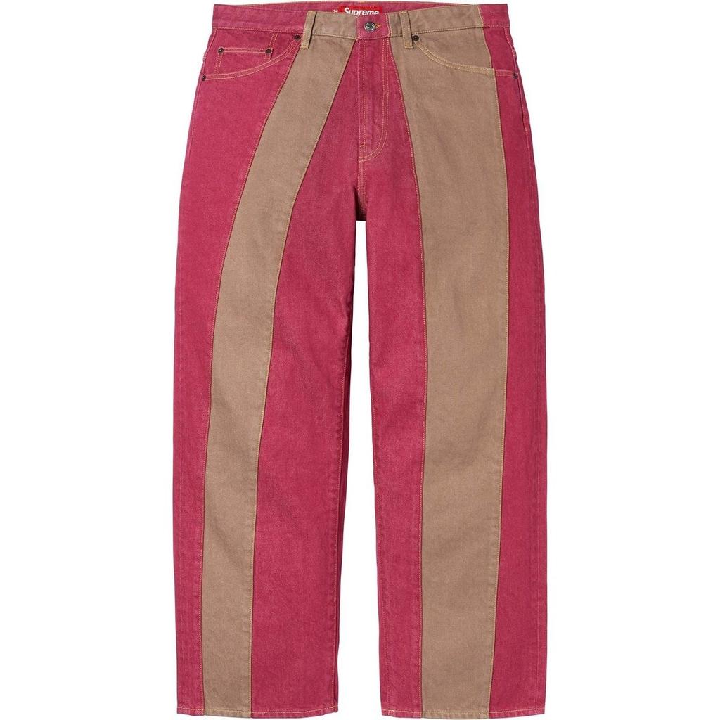 Supreme Paneled Stripe Baggy Jean Unisex SUP-SS25-200