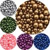 200 шт., 3-8 мм, цветные бусины из АБС-пластика, круглые искусственные жемчужные бусины для самостоятельного изготовления ювелирных изделий, украшения дома, художественный искусственный жемчуг для наполнителей ваз