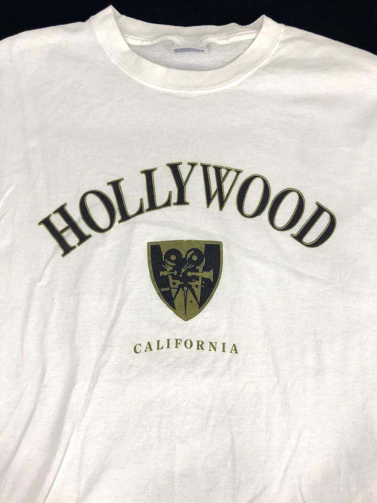 Vintage 90s Hollywood California Spell Out Promo Tee T-shirt Inspired Designer Unisex Wear Streetwear Fits Size M L i844