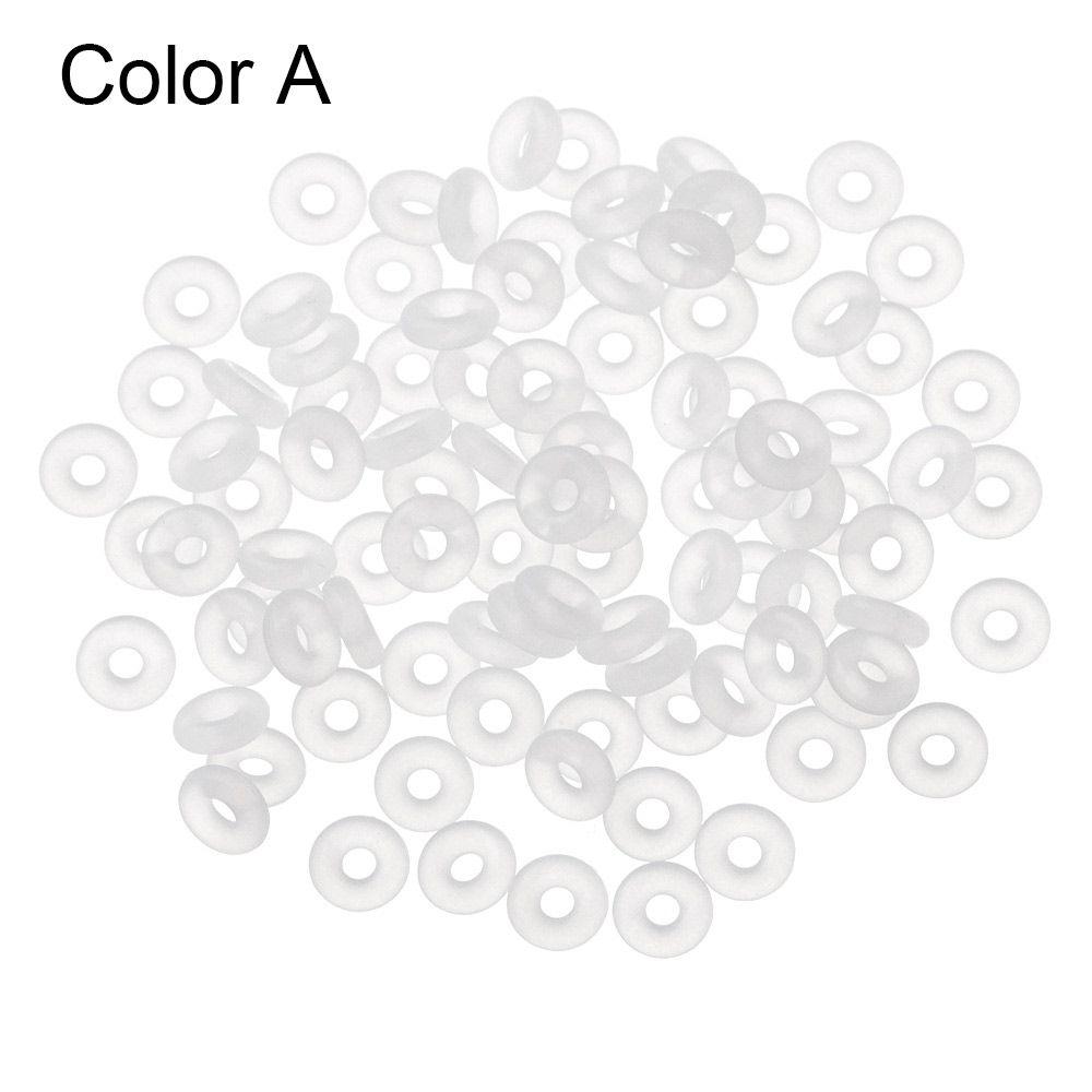 End Tackle Accessory Bracelet Bead Fixed Flat Round Matt Rubber Stopper Tippet Rig Ring O Ring