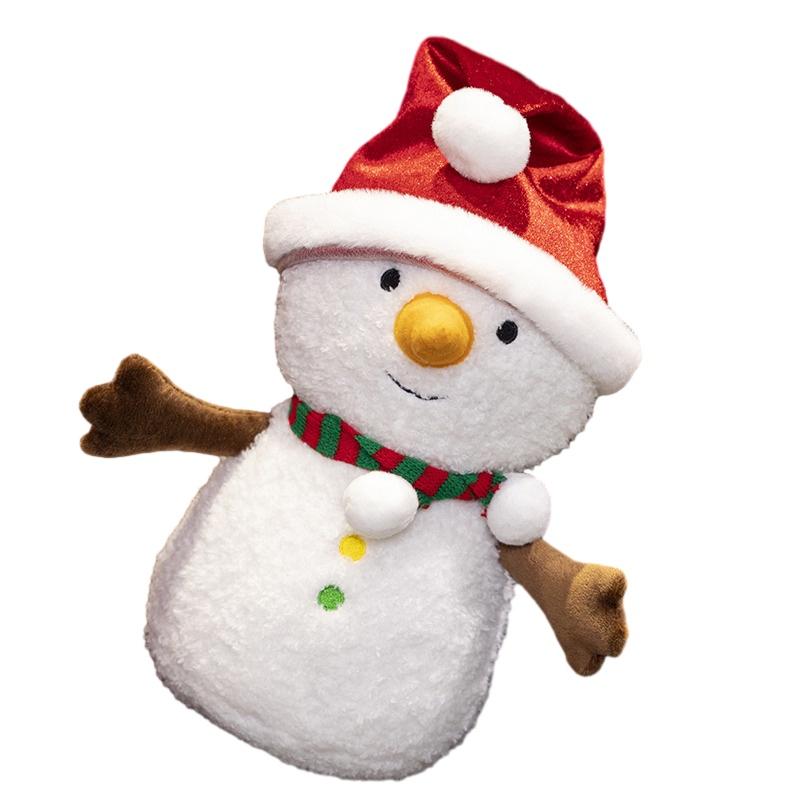 Праздничная Плюшевая Игрушка Пряничный Человечек Рождественский Милый и Мягкий Мягконабивной Зверь для Праздничного Украшения Высота 15 см
