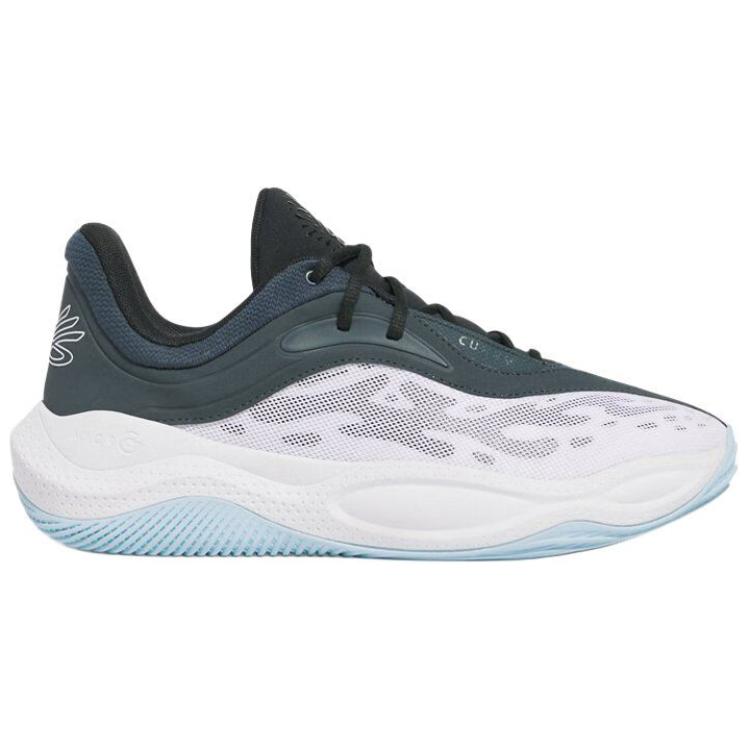 Under Armour Кроссовки для баскетбола Curry Splash, нескользящие, износостойкие, низкие, унисекс, черные с белым, 3028460-001