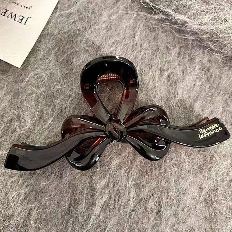 1 шт. Заколка-бант высокого класса, простая весенне-летняя заколка-акула, большая заколка для волос, заколка для волос на затылок, заколка для собранных волос