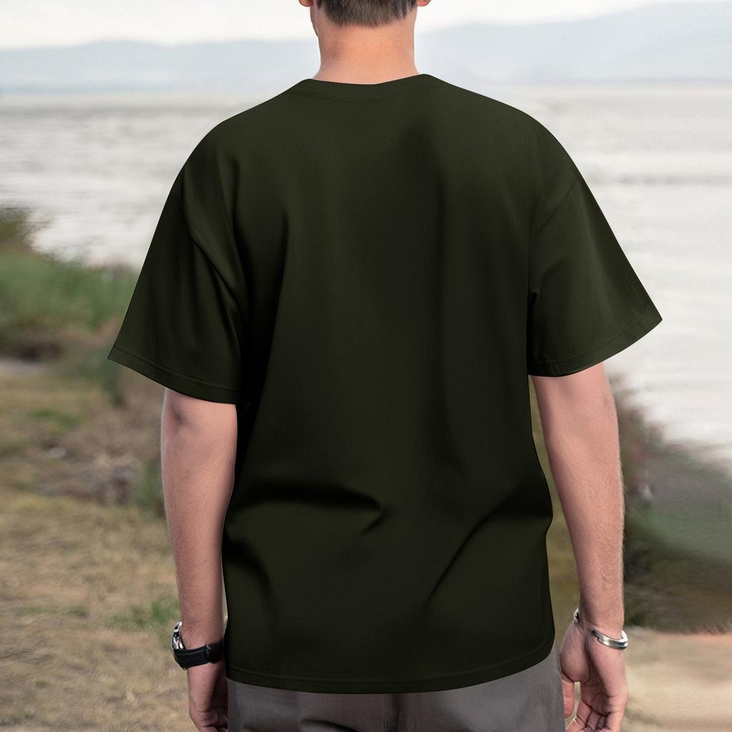 Unisex T-shirt Casual Loose Printed Round Neck Pullover Short Sleeve T-shirt Top