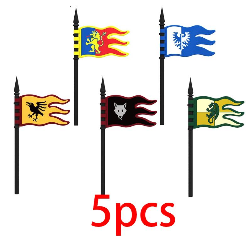 Средневековый Военный Замок Рыцарь Строительные Блоки Езда на Лошади Волк Медведь Слон Животное Жилет Оружие Флаг Седло Игрушка Кирпич Подарок A06