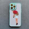 Чехол для iPhone 16 15 X XR XS 14 13 12 Mini 11 Pro Max с рисунком 'Городская Девушка' для макияжа, Чехол с рисунком девушки для iPhone 7 8 Plus SE2