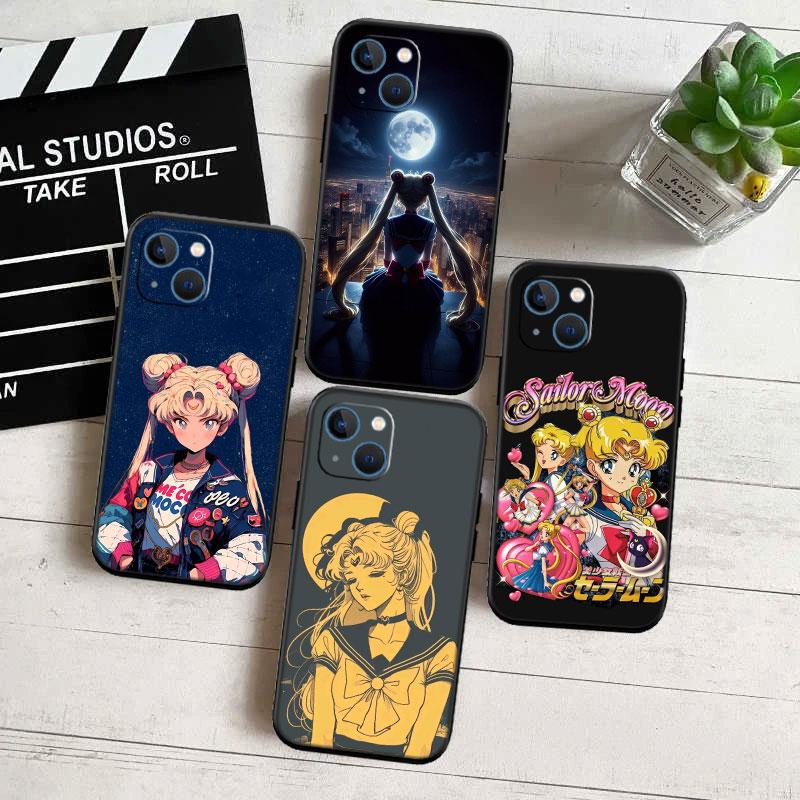 S-Sailors-wallpaper M-Moon Phone Case for Motorola Moto Edge 60 60s 70 G86 G56 G54 E14 G04S G45 G54 G64 Pro Power Neo Fusion