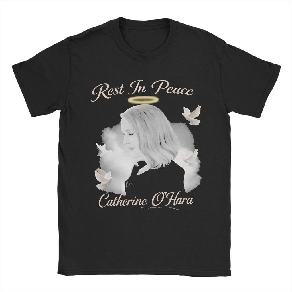 Catherine O'Hara Moira Rose Men's T Shirts Novelty Tees Short Sleeve Crewneck T-Shirts Pure Cotton 4XL 5XL 6XL Clothes