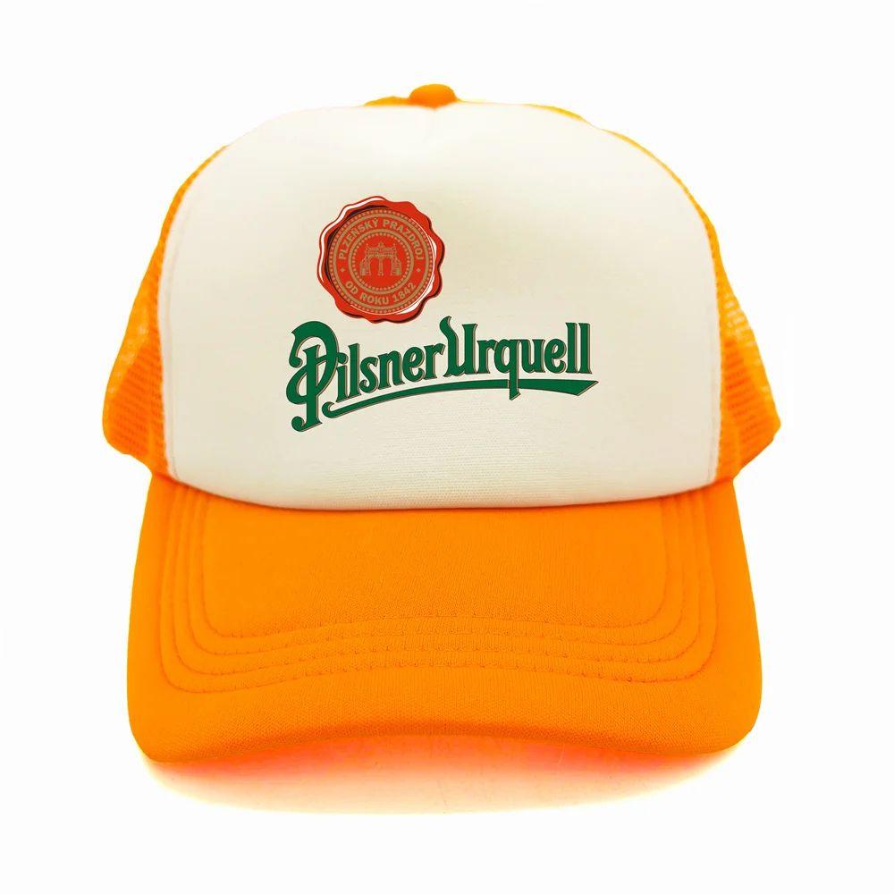 Кепка-тракер Pilsner Urquell Унисекс Крутая Шляпа Pilsner Urquell Бейсболка Крутая Летняя Унисекс Сетчатая Кепка