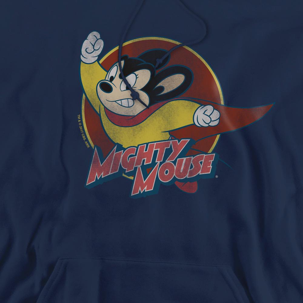 Мужское худи с круговым принтом Mighty Mouse