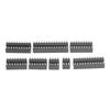 66pcs Flat Feet DIP Chip Holder InLine Package IC Socket Assortment Kit  Circuit Board Assembly