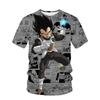 2025 Dragon Ball Z Tshirt Vegeta Clothes Men Short Sleeve Cartoon Super Saiyan T-shirt Jersey Streetwear Summer Goku Gmy Tops