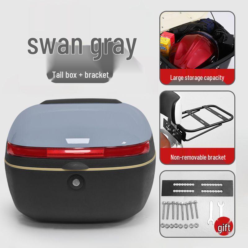 Universal Electric Vehicle Trunk and Backrest Box for Yadea, Aima, Tailing, Luyuan E-Bikes