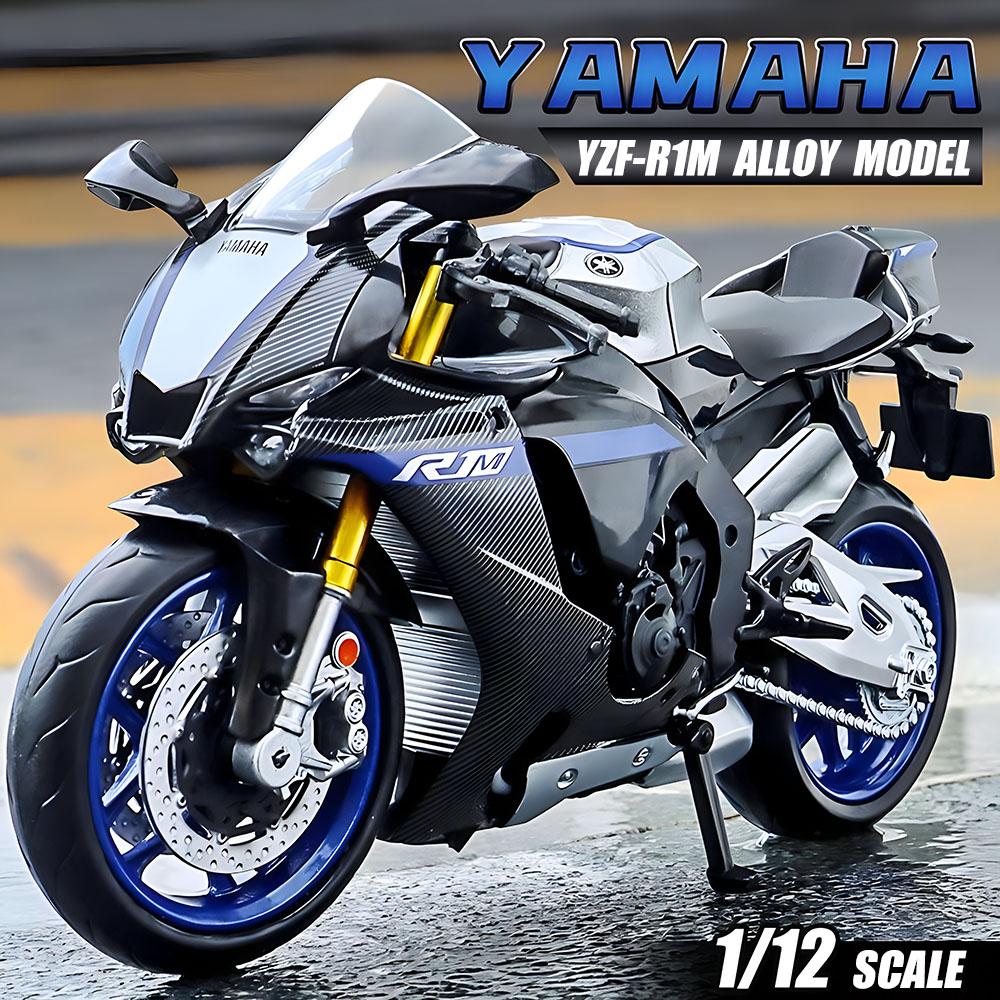MotoGP Yamaha YZF-R1M Racing Motorcycle Simulation Exquisite Diecast & Toy Vehicle RMZ City 1:12 Alloy Collection Model
