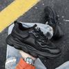 Men's Shoes Winter New Black High-end Fleece Thickened Casual Running Sports Shoes Thick-soled Heightening Dad Shoes